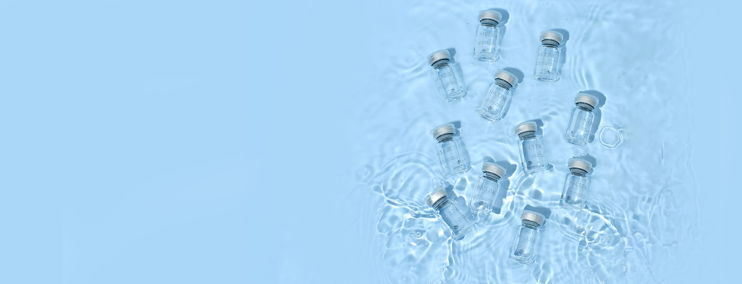 S'Clinic treatment serums in water